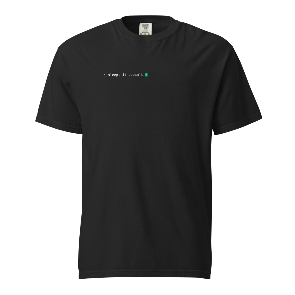 003.20 · i sleep. it doesn't. tee