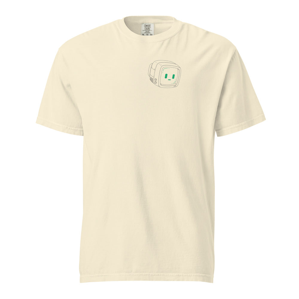 003.8 the shopkeeper tee — left chest on ivory