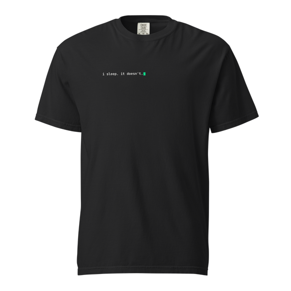 003.20 · i sleep. it doesn't. tee