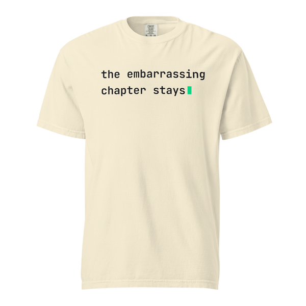003.36 · the embarrassing chapter stays tee