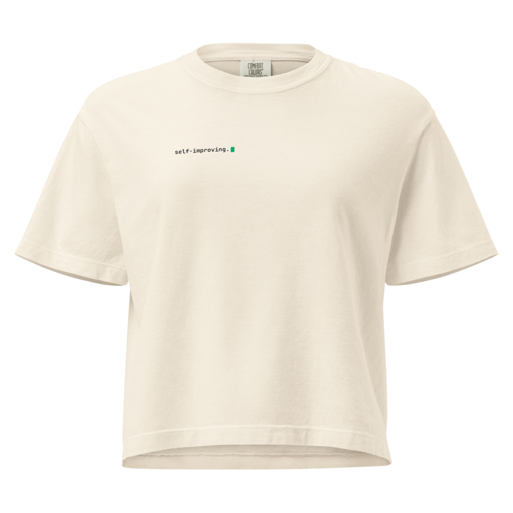 003.27 · self-improving. tee — women's cut
